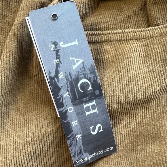 NWT Jacks NY Straight Fit Stretch Corduroy Pant - dark khaki / size 38x32 - Picture 4 of 7